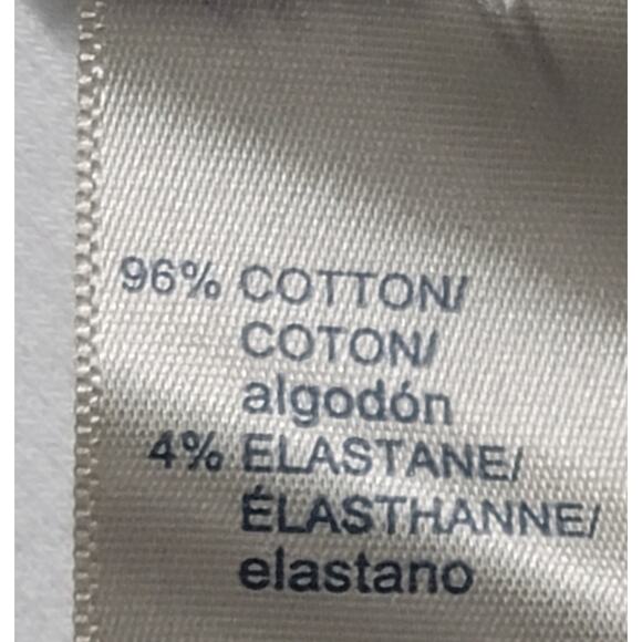 Rafaella White Ribbed Layered Textured Round Collar Large Lightweight Soft - Picture 6 of 6